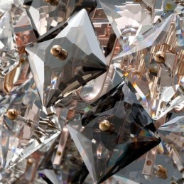 Light Luxury Glass Chandelier Modern Minimalist Pendant Lamp Living