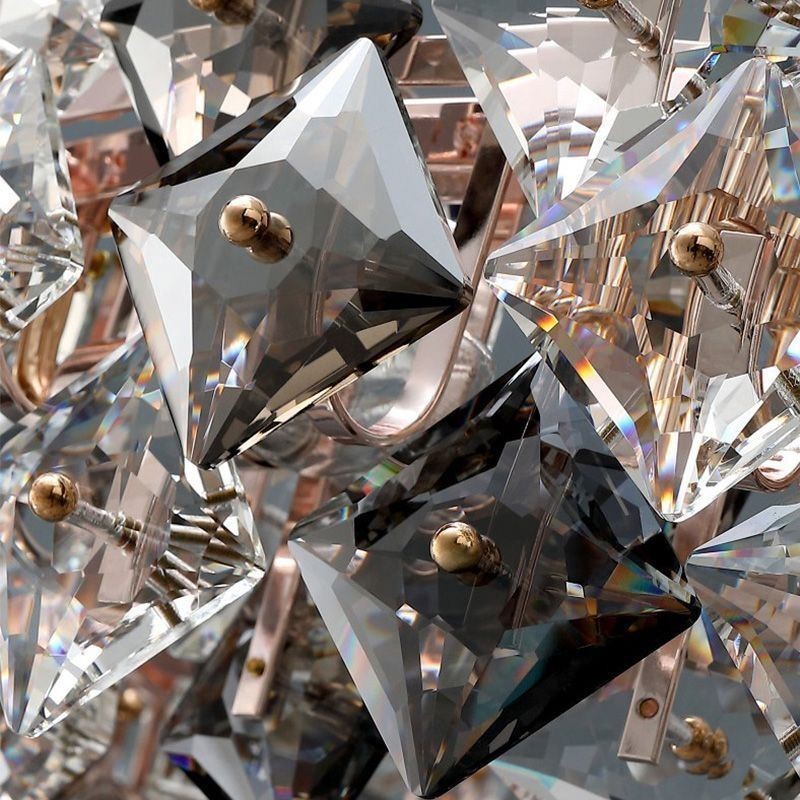 Light Luxury Glass Chandelier Modern Minimalist Pendant Lamp Living