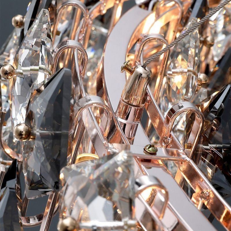 Light Luxury Glass Chandelier Modern Minimalist Pendant Lamp Living