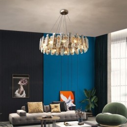 European Glass Pendant Light Luxury Hanging Lamp