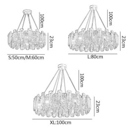 European Glass Pendant Light Luxury Hanging Lamp