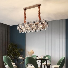 European Glass Chandelier Creative Light Luxury Pendant Lighting