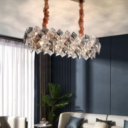 European Glass Chandelier Creative Light Luxury Pendant Lighting