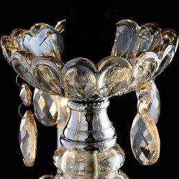 3 Light The style of palace Glass Chandelier With Candle Bulb