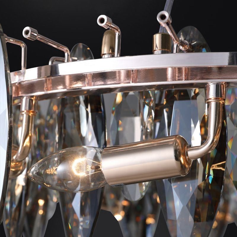 Light Luxury Pendant Light Home Décor Glass Chandelier Living