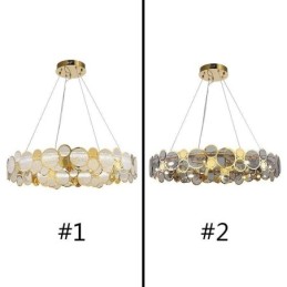 European Glass Chandelier Creative Light Luxury Pendant Light