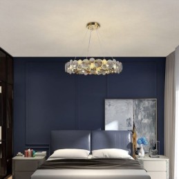 European Glass Chandelier Creative Light Luxury Pendant Light