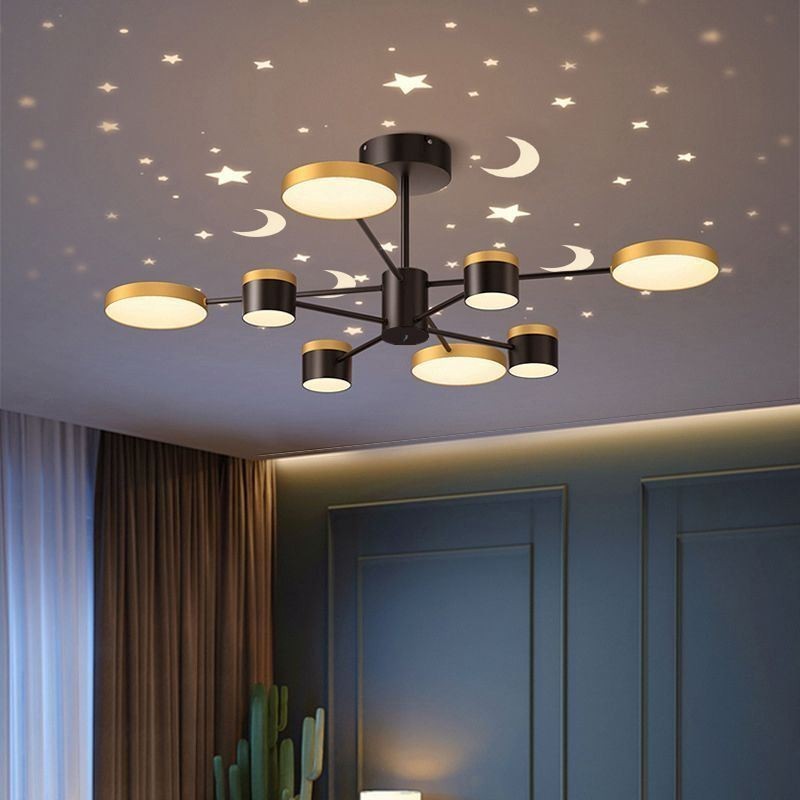 Chandelier Star Projection Pendant Light