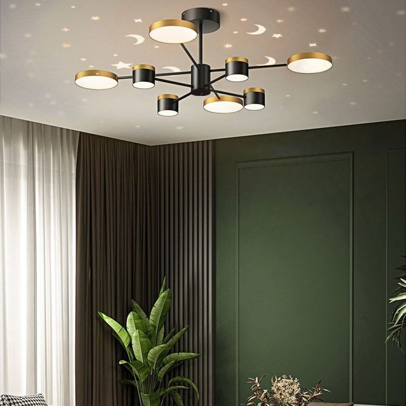 Chandelier Star Projection Pendant Light