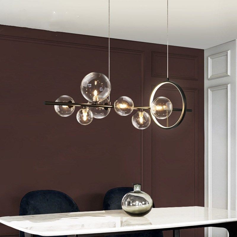 Modern Glass Bubble Pendant Light G9 Bulbs Chandelier