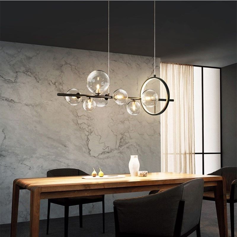 Modern Glass Bubble Pendant Light G9 Bulbs Chandelier