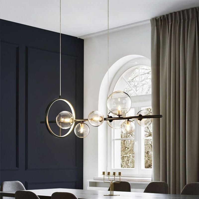 Modern Glass Bubble Pendant Light G9 Bulbs Chandelier