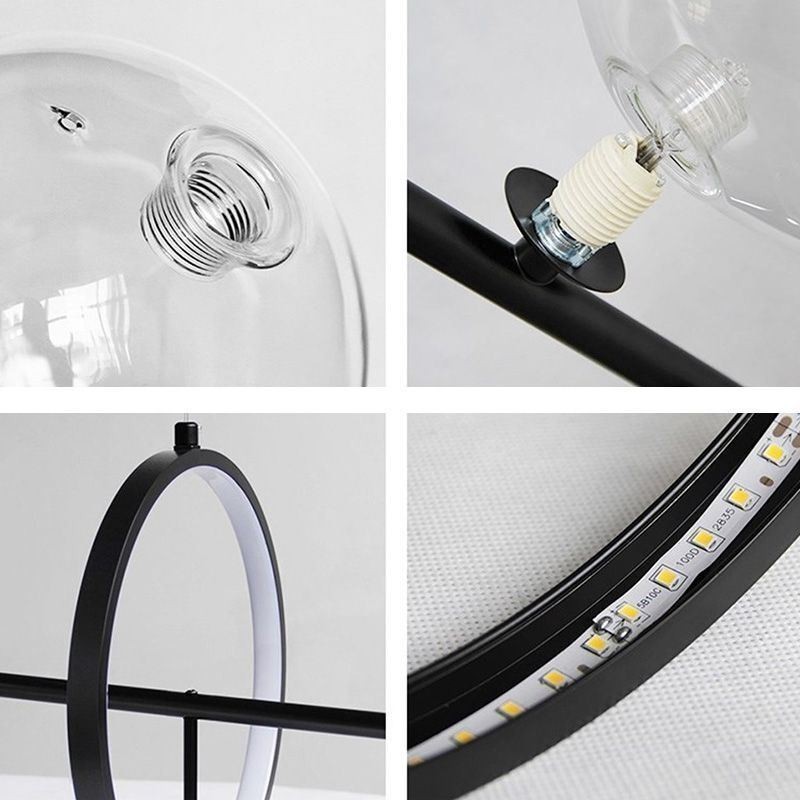 Modern Glass Bubble Pendant Light G9 Bulbs Chandelier