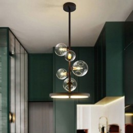 Modern Hanging Lights Fixture Chandelier Glass Bubble Pendant Light
