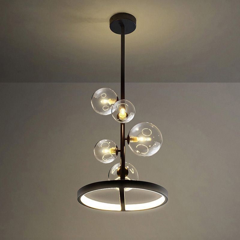 Modern Hanging Lights Fixture Chandelier Glass Bubble Pendant Light