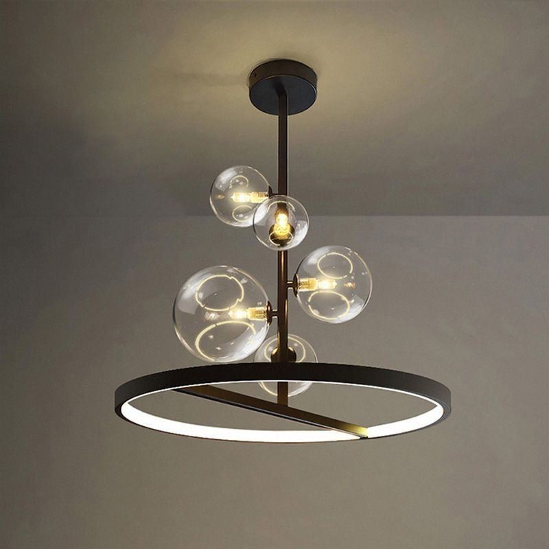 Modern Hanging Lights Fixture Chandelier Glass Bubble Pendant Light