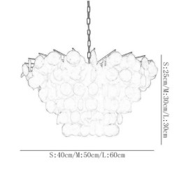 Natural Shell Chandelier Round Layered Hanging Light Dining