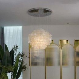 Modern Shell Pendant Light Contemporary Hanging Ceiling Lighting Dining
