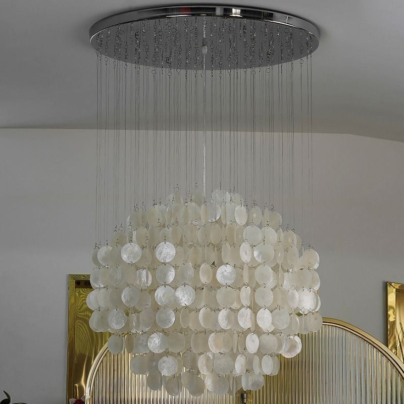 Modern Shell Pendant Light Contemporary Hanging Ceiling Lighting Dining