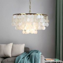 European Seashell Pendant Light