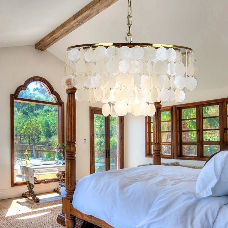 European Seashell Pendant Light