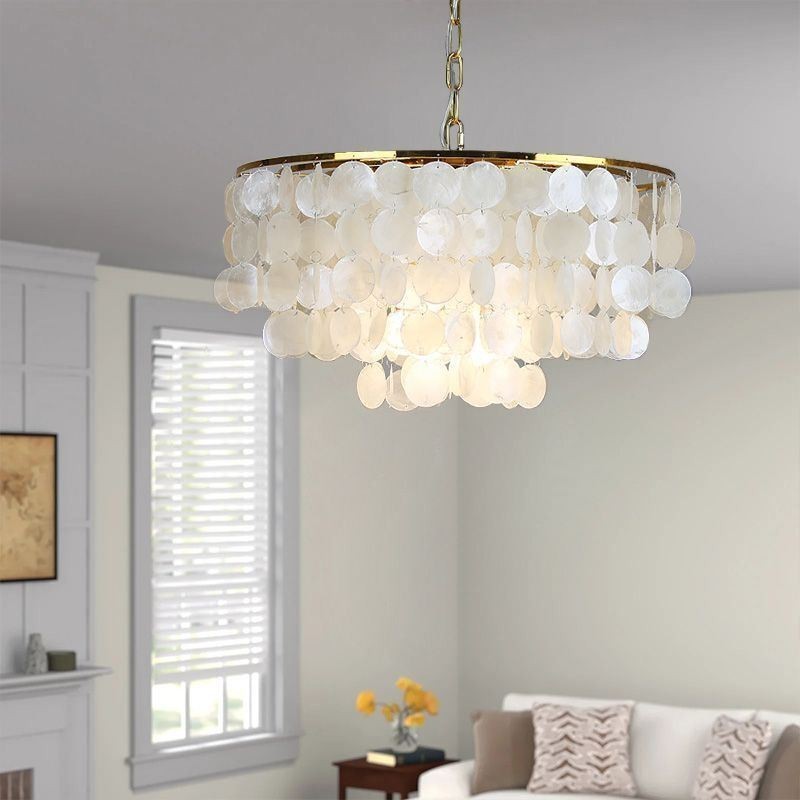 European Seashell Pendant Light