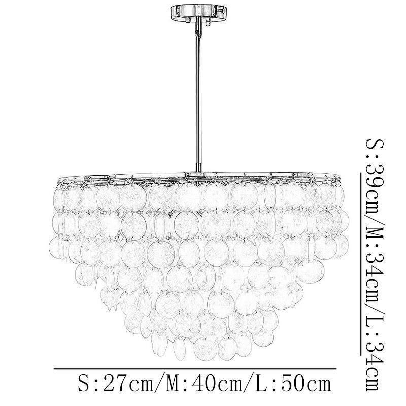 European Seashell Pendant Light Contemporary Hanging Light