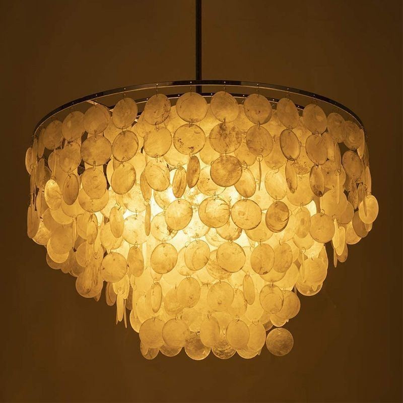 European Seashell Pendant Light Contemporary Hanging Light
