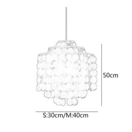 Modern Classic Pendant Light White Shell Shade Lamp