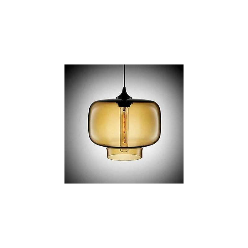 Bottle Design Pendant 1 Light Concise Iron Painting