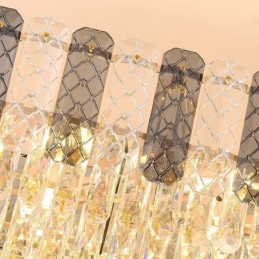 Modern Crystal Pendant Light Luxury Oval Hanging Light