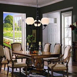 Traditional Classic Candle Style Bronze Chandelier