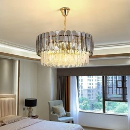 Luxury Pendant Light Crystal Gold Ceiling Light