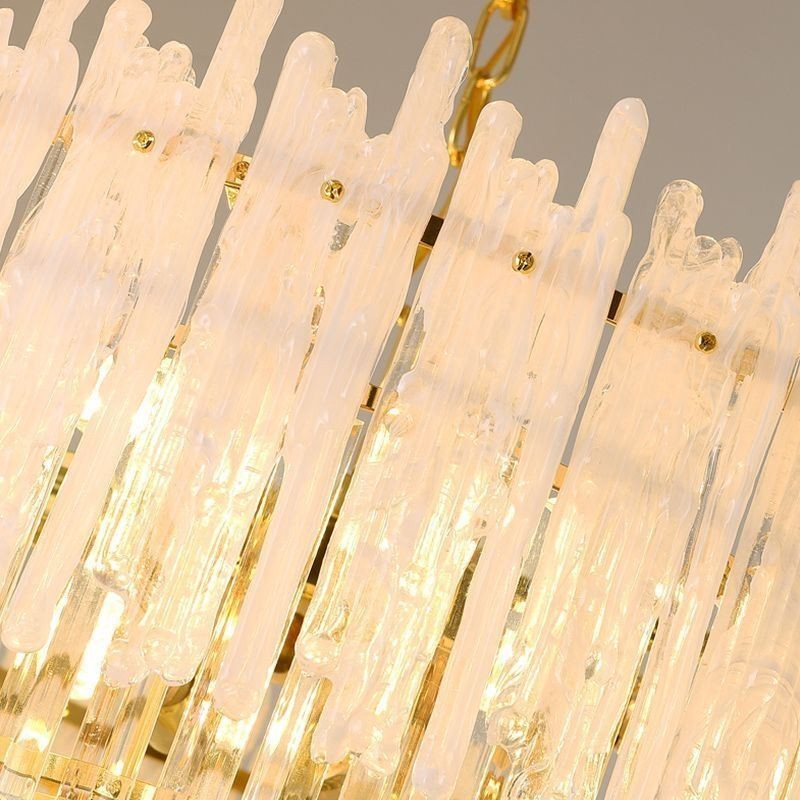 Crystal Round Coral Ceiling Light Pendant Light