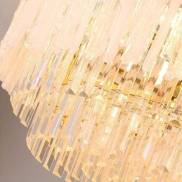 Crystal Round Coral Ceiling Light Pendant Light