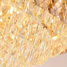 Modern Crystal Pendant Light Round Ceiling Lighting Fixture