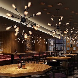 Country Designers Antique Brass Metal Chandelier