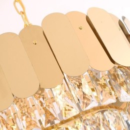 Crystal Pendant Light Luxury Oval Ceiling Light