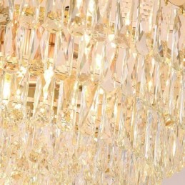 Modern Pendant light Crystal Round Hanging Ceiling Light