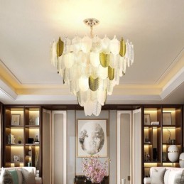 Crystal Elegant Leaf Pendant Light Ceiling Pendant Light