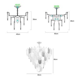 Crystal Elegant Leaf Pendant Light Ceiling Pendant Light