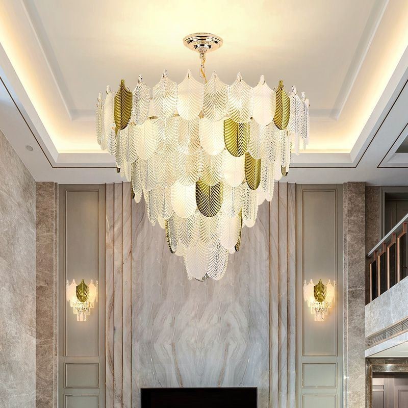 Crystal Elegant Leaf Pendant Light Ceiling Pendant Light