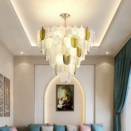 Crystal Elegant Leaf Pendant Light Ceiling Pendant Light