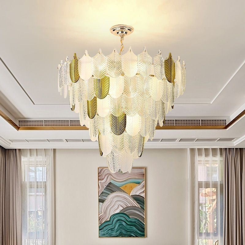 Crystal Elegant Leaf Pendant Light Ceiling Pendant Light