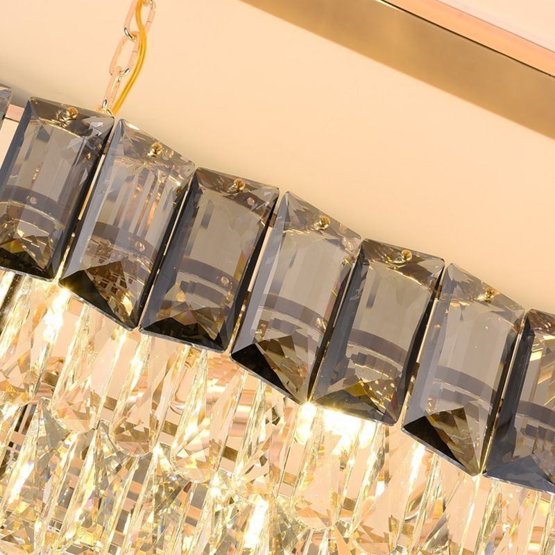 K9 Crystal Pendant Light Luxury Oval Hanging Light