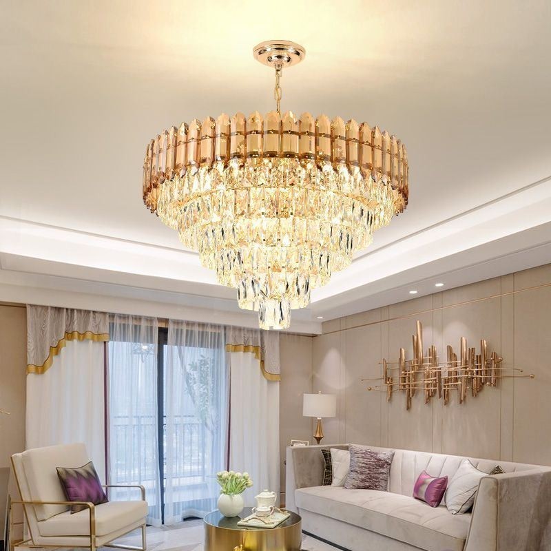 Modern Crystal Pendant Light Ceiling Lighting Fixture