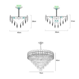 Modern Crystal Pendant Light Ceiling Lighting Fixture