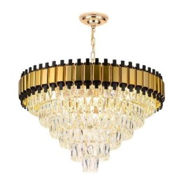 Luxury Crystal Pendant Light Round Ceiling Lighting