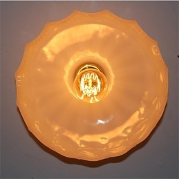 Imitation Jade Glass Retro 1 Head Lotus Ceiling Light