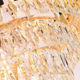 Luxury Crystal Pendant Light Round Ceiling Lighting